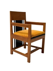 Two Art Deco Modernist High Back Armchairs by Cor Alons, 1927